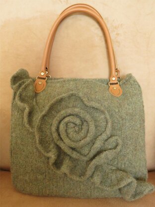 Ruffle Rose Tote