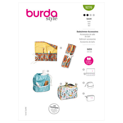 Burda Style Bathroom Accessories B9276 - Paper Pattern, Size ONE SIZE