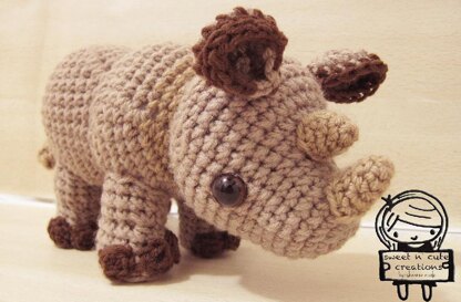 Amigurumi Rhylie the Rhino