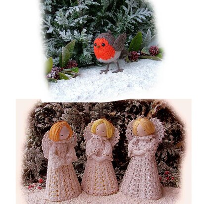 Robin Redbreast and Little Christmas Angels