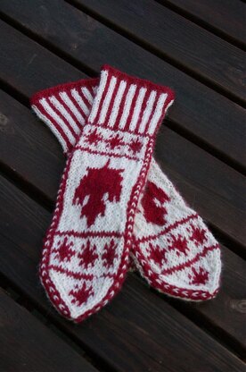 Maple Leaf Mittens