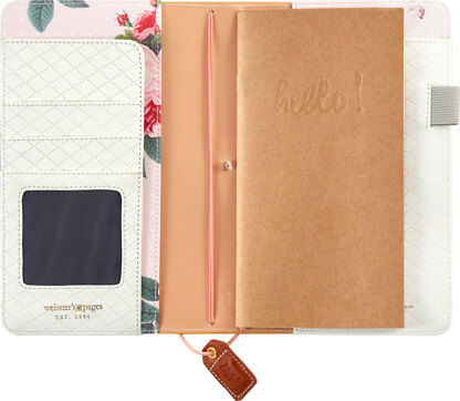 Webster's Pages Color Crush Traveler's Notebook Planner 5.75"X8.75" - Mustard Suede