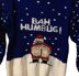Christmas Cheeky Naughty Santa Bah Humbug Jumper