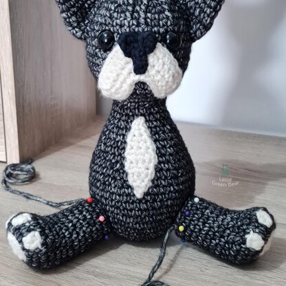 Franklin the French Bulldog - UK Terminology - Amigurumi