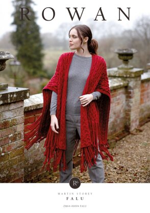 Falu Wrap in Rowan Pure Wool Superwash Worsted - Downloadable PDF