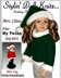 Santa Hat and Mrs. Claus sweater. Fits 23 inch dolls (My Twinn doll, My BFF) 605