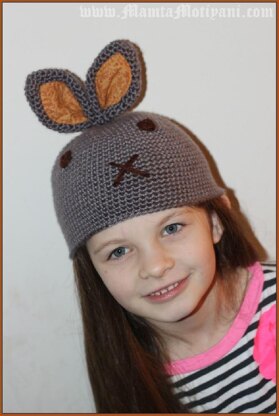 Crochet Easter Bunny Hat Pattern For Children & Newborn Baby