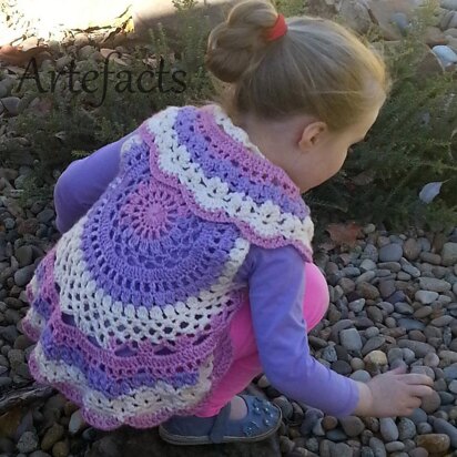 Lacy Mandala Vest For Girls