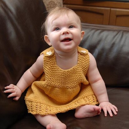 Golden Rose Sundress - knitting pattern