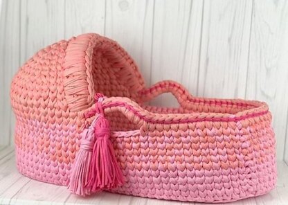 Crochet bassinet sale