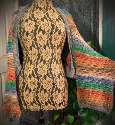 Autumn Leaves Hooded Shrug