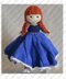 Knit Security Blanket - Braided Red hair girl