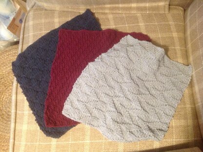 Dishcloth Trio in Paintbox Yarns Recycled Cotton Worsted - Downloadable PDF
