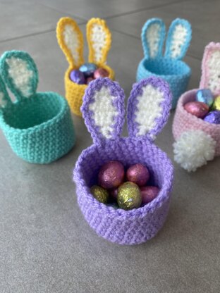 Crochet Easter Bunny Egg Cup