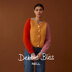 Three Color Cardigan - Knitting Pattern for Women in Debbie Bliss Nell by Debbie Bliss