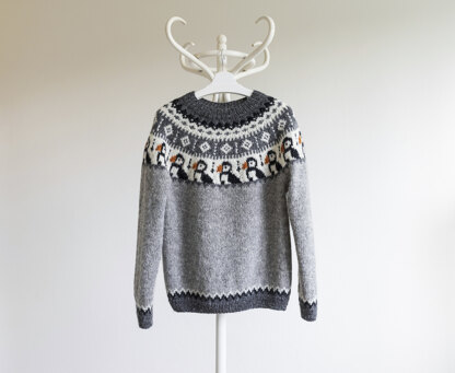 Grey Puffin sweater