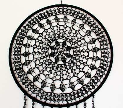 Crochet Pattern Dream Catcher, Home Decor Crochet, Mandala Crochet, ENGLISH  US Terms, Crochet Pattern Dreamcatcher, 3 Sizes, PDF, Mandala 