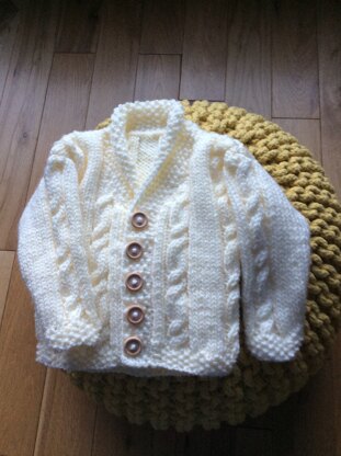Cable cardigan