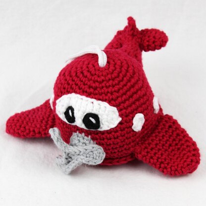 Aiden the Airplane Scrubby Amigurumi