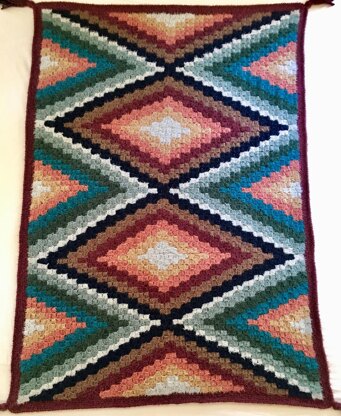 Runa C2C Blanket Crochet pattern by Susan Kennedy | LoveCrafts