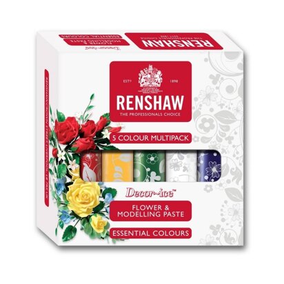Renshaw Ready to Roll Flower and Modelling Paste Pack of 5 Colours