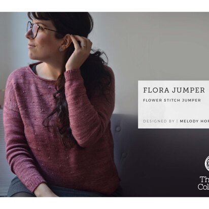 Flora Sweater by Melody Hoffmann - Sweater Knitting Pattern For Women in The Yarn Collective - knitting pattern