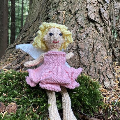 Rose Flower Fairy - knitting pattern