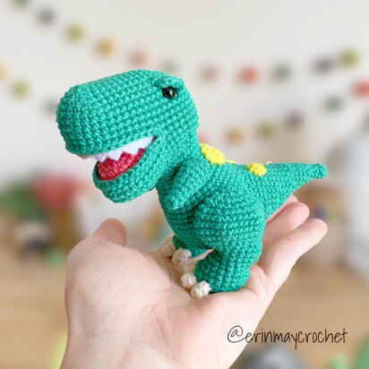 Henry the T-Rex Amigurumi Crochet Pattern by erinmaycrochet