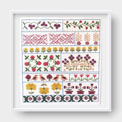 Round and Round the Garden Hand Embroidery Pattern – StitchDoodles