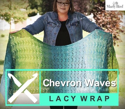 Chevron Waves Lacy Wrap