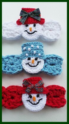 Snowman headband Pattern UK