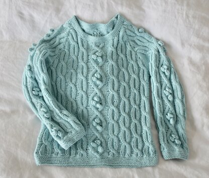 Cuddly Cables Sweater for a Child