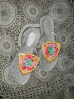 Hippie Flip Flops Barefoot Sandals Bun Cover