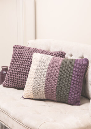 Waffle & Star Cushions in DMC Woolly 5 - 15421L/2 - Leaflet