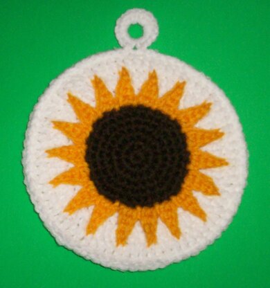 Sunflower Potholder C-167