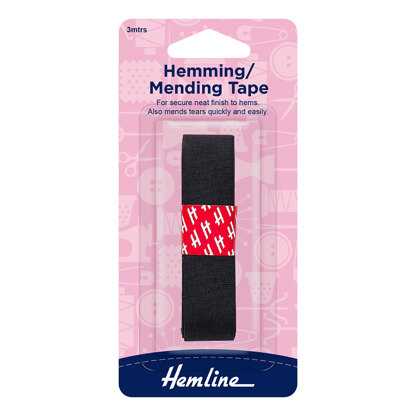 Hemline Hemming Tape 3m x 20mm - Black