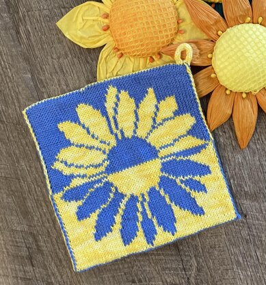 Sunflower Prayers Potholder