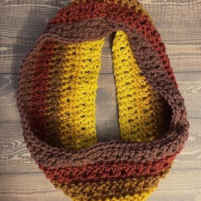 Autumn Stripes Cowl