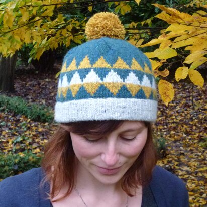 Triangle Hat - knitting pattern