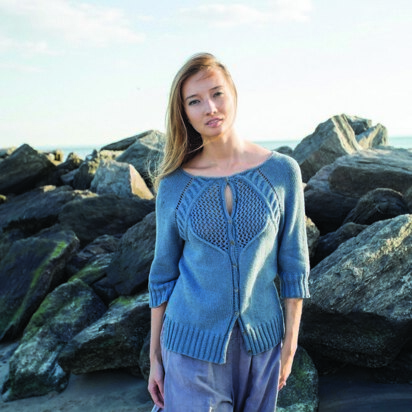 Queen Maud Cardigan in Berroco Fiora