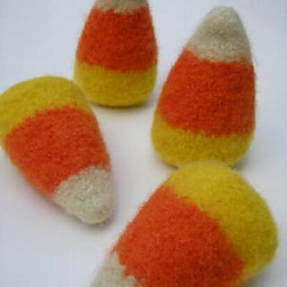 Felted Woolly Candy Corn