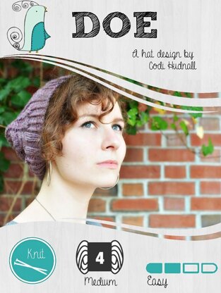 DOE - The Knitted Slouchy Beanie Hat