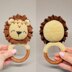 Lion baby rattle amigurumi