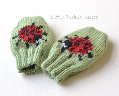 Baby mittens ' Little Ladybird '