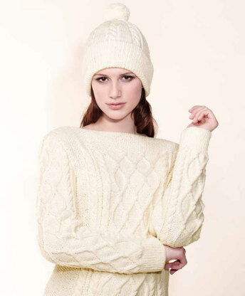 Sweater And Hat in Rico Essentials Merino DK - 182