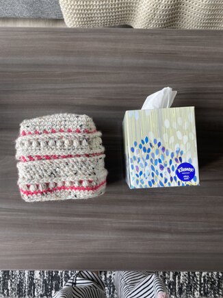 Textured tissue cube cover #4