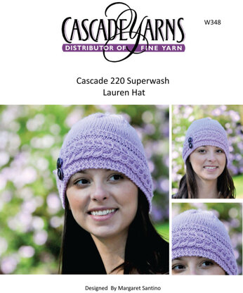 Lauren Hat in Cascade 220 Superwash - W348