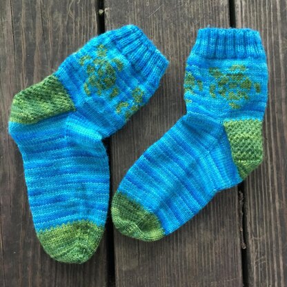 Stranded Sea Turtle Socks