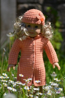 Peach Flower Doll Set