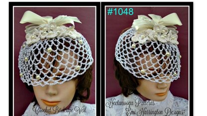 1048- BIRDCAGE Bridal veil